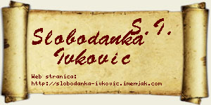 Slobodanka Ivković vizit kartica